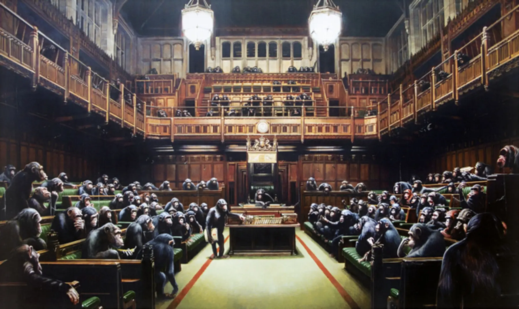 Banksy, Devolved Parliament, 2009